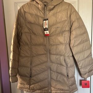 Eddie Bauer Women's Beige Puffer Coat